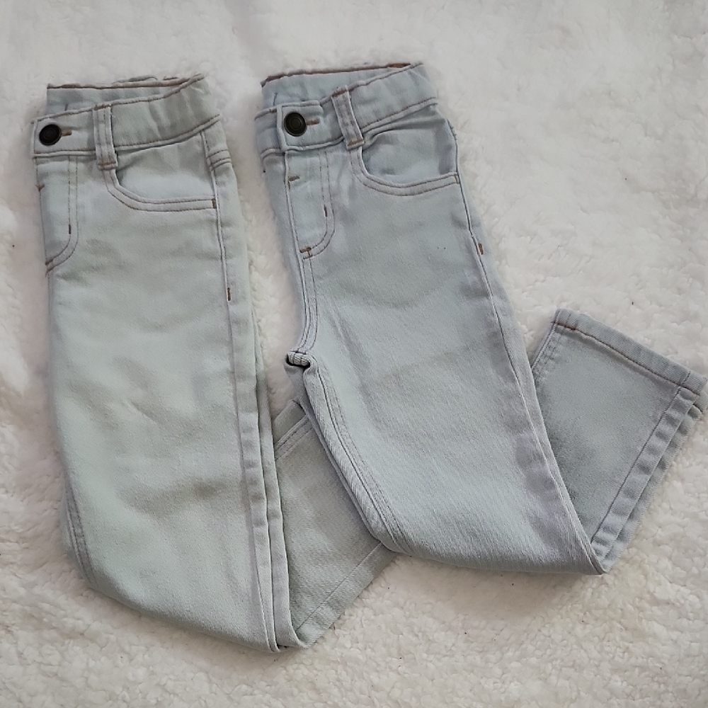 Garanimals Light Denim Kids Jeans Bundle of 2 Adjustable Waist Sz 4T